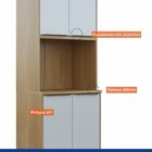 Cozinha Compacta 2 Armários Aéreos E 1 Paneleiro Itália Cinam