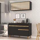 Cozinha Compacta 2 Pç C/ Armário E Balcão Mp3688 Veneza Gb Pr