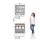 Cozinha Compacta 2 Peças 100% Mdf Com Tampo Americana Branco