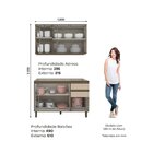 Cozinha Compacta 2 Peças 100% Mdf Connect Duna/cristal Ii