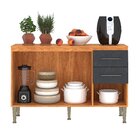 Cozinha Compacta 2 Peças 198cm X 240cm Malu Cinamomo/grafite