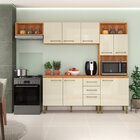 Cozinha Compacta 2 Peças 198cm X 240cm Malu Cinamomo/off White