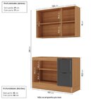 Cozinha Compacta 2 Peças 1 Aéreo 1 Balcão Soho Cabecasa Madei