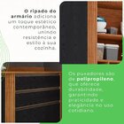 Cozinha Compacta 2 Peças 3 Portas 2 Gavetas Pérola Cinamomo/p