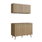 Cozinha Compacta 2 Peças 4 Portas One  Verde Bellagio