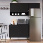 Cozinha Compacta 2 Peças 5 Portas 1 Nicho Porta Tempero Atena