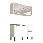 Cozinha Compacta 2 Peças 5 Portas 2 Gavetas Bella Sallêto Móv