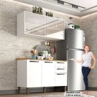 Cozinha Compacta 2 Peças 5 Portas 2 Gavetas Bella Sallêto Móv