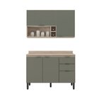Cozinha Compacta 2 Peças 5 Portas 2 Gavetas Firenze  Avena To