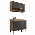 Cozinha Compacta 2 Peças 5 Portas 2 Gavetas Montreal Sallêto