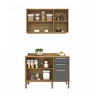 Cozinha Compacta 2 Peças 5 Portas 2 Gavetas Montreal Sallêto