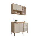 Cozinha Compacta 2 Peças 5 Portas 2 Gavetas Viena Sallêto Móv