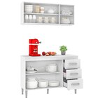 Cozinha Compacta 2 Peças 5 Portas 3 Gavetas Araçá Yescasa Bra