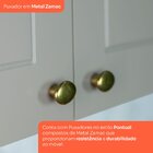 Cozinha Compacta 2 Peças 5 Portas 3 Gavetas Emily Cinza/nature