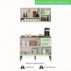Cozinha Compacta 2 Peças 6 Portas 2 Gavetas Bella Branco