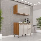 Cozinha Compacta 2 Peças 6 Portas 2 Gavetas Bella Cinamomo/of