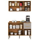 Cozinha Compacta 2 Peças 6 Portas 2 Gavetas Bella Cinamomo/of