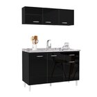 Cozinha Compacta 2 Peças Balcão Para Pia 3 Portas 1 Gaveta Co