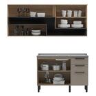 Cozinha Compacta 2 Peças Com Iluminação Laura Multimóveis Cr6