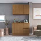 Cozinha Compacta 2 Peças Com Tampo Ciela Canela