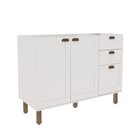 Cozinha Compacta 2 Peças Com Tampo Para Cooktop 100% Mdf Com