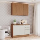 Cozinha Compacta 2 Peças Com Tampo Yasmin Espresso Móveis Nat