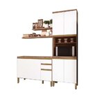 Cozinha Compacta 2 Peças E 2 Prateleiras 7 Portas 2 Gavetas 1