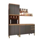 Cozinha Compacta 2 Peças E 2 Prateleiras 7 Portas 2 Gavetas 1