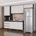 Cozinha Compacta 2 Peças Lolita Poquema Móveis Chocolate/offw