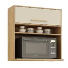 Cozinha Compacta 3 Armários Aéreos Salvador Cinamomo/off White