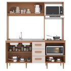 Cozinha Compacta 3 Gavetas 4 Portas Celine Freijó/off White