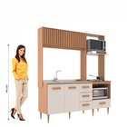 Cozinha Compacta 3 Gavetas 4 Portas Celine Freijó/off White