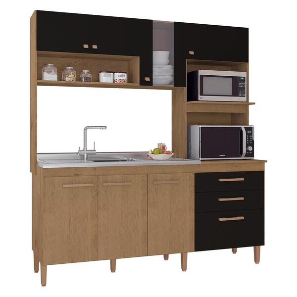 Cozinha Compacta 3 Pçs Com Pés Reguláveis Multimóveis Cr20112
