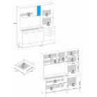 Cozinha Compacta 3 Pçs Com Pés Reguláveis Multimóveis Cr20112