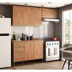 Cozinha Compacta 3 Peças 100% Mdf, 7 Portas E 2 Gavetas, Balc