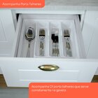 Cozinha Compacta 3 Peças 100% Mdf Com Tampo Americana Branco