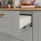 Cozinha Compacta 3 Peças 100% Mdf Com Tampo Americana Cinza/n