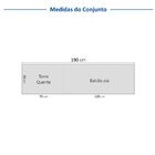 Cozinha Compacta 3 Peças 1 Aéreo 1 Balcão 1 Paneleiro Torre Q