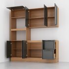 Cozinha Compacta 3 Peças 1 Aéreo 1 Balcão 1 Paneleiro Torre Q