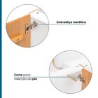 Cozinha Compacta 3 Peças 1 Armário Aéreo 1 Balcão Com Tampo M