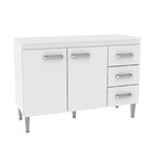 Cozinha Compacta 3 Peças 1 Balcão 1 Paneleiro 1 Armário Aéreo