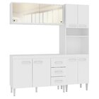 Cozinha Compacta 3 Peças 1 Balcão 1 Paneleiro 1 Armário Aéreo