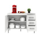 Cozinha Compacta 3 Peças 1 Balcão 1 Paneleiro 1 Armário Aéreo