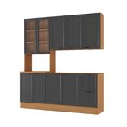 Cozinha Compacta 3 Peças 1 Paneleiro Duplo 1 Aéreo 1 Balcão S