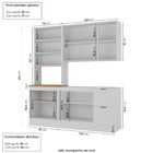 Cozinha Compacta 3 Peças 1 Paneleiro Duplo 1 Aéreo 1 Balcão S