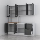 Cozinha Compacta 3 Peças 1 Paneleiro Duplo 1 Aéreo 1 Balcão S