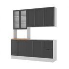 Cozinha Compacta 3 Peças 1 Paneleiro Duplo 1 Aéreo 1 Balcão S