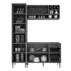 Cozinha Compacta 3 Peças 5 Portas 3 Gavetas Vitória Hecol Móv