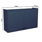 Cozinha Compacta 3 Peças 6 Portas 3 Gavetas Sevilha Azul Ório