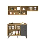 Cozinha Compacta 3 Peças 7 Portas 2 Gavetas Bella Sallêto Móv